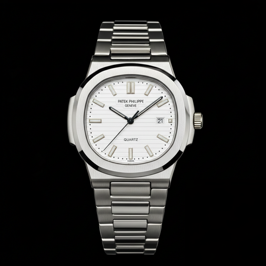 Patek Philippe Nautilus Collection – White Dial Steel Bracelet Edition