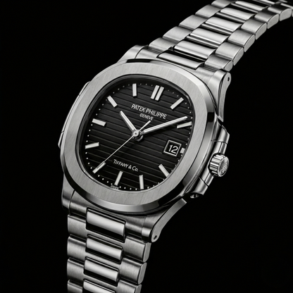 Patek Philippe Nautilus Collection – Black Dial Steel Bracelet Edition