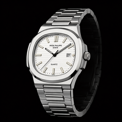 Patek Philippe Nautilus Collection – White Dial Steel Bracelet Edition
