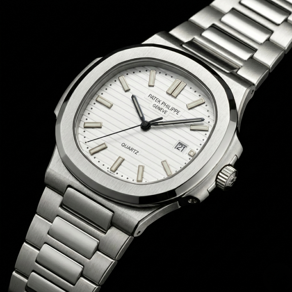 Patek Philippe Nautilus Collection – White Dial Steel Bracelet Edition