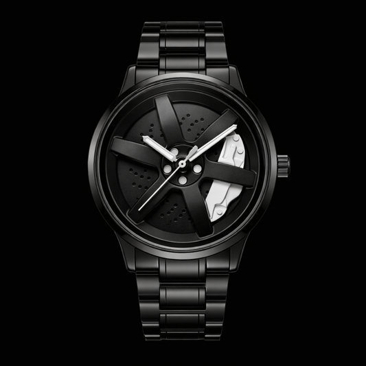 Rotating Wheel Rim Watch | Phantom White Edition